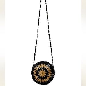 Wooden crossbody bag